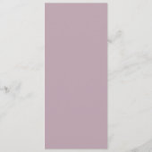 SHYLAH Minimalistisch Lilac Dusty Rose Elegante Ho Menükarte (Rückseite)