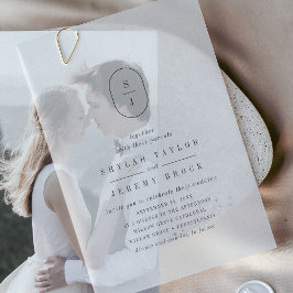 SHYLAH Monogram Simple Boho Moderne einzigartige H Pergament Einladungen