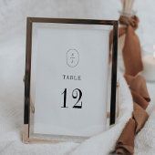 SHYLAH Neutral Boho Classic Wedding Tischnummern