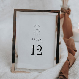 SHYLAH Neutral Boho Classic Wedding Tischnummern