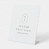 SHYLAH Neutral Elegant Boho Classic Custom Wedding Sockelschild (Vorderseite)