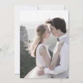 SHYLAH Simple Dusty Rose Lila Foto Hochzeit Einladung (Rückseite)