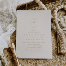 SHYLAH Simple Gold Cream Ivory Modern Boho Wedding