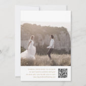 SHYLAH Simple Gold Modern Boho Minimalistisch Wedd Save The Date (Rückseite)