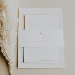 SHYLAH Simple Gold White Moderne Minimalistische H Einladungsbanderole