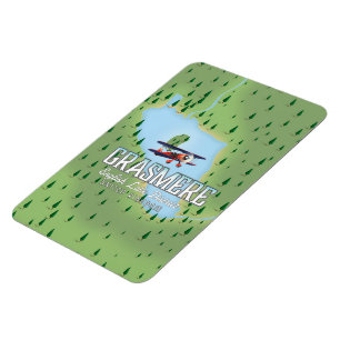 Shymbulak Kasachstan Skifahrplakat Magnet