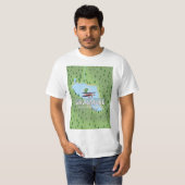 Shymbulak Kasachstan Skifahrplakat T-Shirt (Vorne ganz)