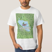 Shymbulak Kasachstan Skifahrplakat T-Shirt (Vorderseite)