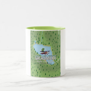 Shymbulak Kasachstan Skireiseplakat Zweifarbige Tasse