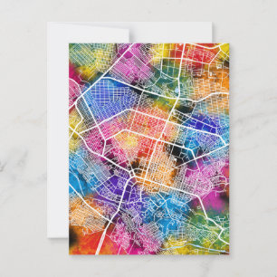 Shymkent Kazakhstan City Map Postkarte