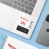 Shyness Aufkleber Set Vinyl Sticker (Laptop mit iPhone)