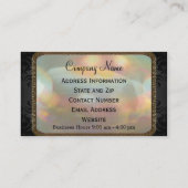 Shyvee Damask Elegant Beruflich 2" Visitenkarte (Rückseite)