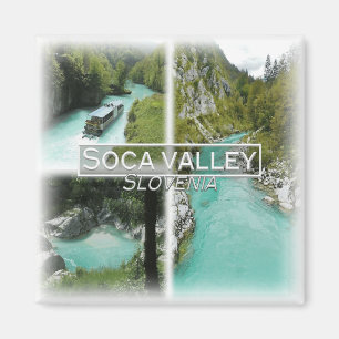 SI0016 Europa, Slowenien, Soca-Tal, Kühlschrank Magnet