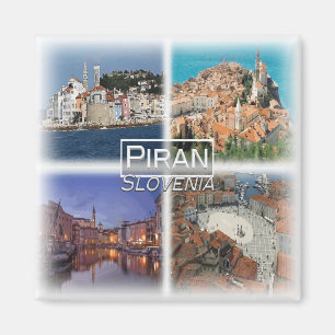 SI0019 Europa, Slowenien, Piran, Kühlschrank Magnet