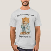 Si Hay Que Triunfar Grumpy Orange Cat Unisex T-Shirt (Vorderseite)