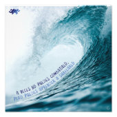 "Si no puedes combatirlo, puedes surfearlo" Fotodruck (Vorne)