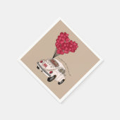 Si Nos Dejan | Hochzeitstag Serviette (Ecke)