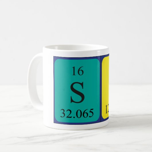 Si Periodenname Tasse 2 (Vorderseite Links)