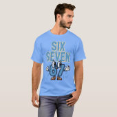 Si Seven 67 Eyes Funny 6 7 Meme Gen Alpha Boys Gir T-Shirt (Vorne ganz)