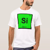 Si - Silicon Chemistry Periodic Table Symbol T-Shirt (Vorderseite)