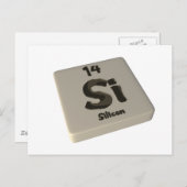 Si Silicon Postkarte (Vorne/Hinten)