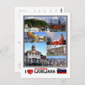 SI Slowenien - Ljubljana - Postkarte (Vorne/Hinten)