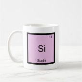 Si - Sushi Funny Chemistry Element Symbol T - Shir Kaffeetasse (Links)