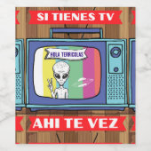 si tienes tv ahi the vez weinetikett (Einzelnes Label)