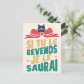 Si tu vends je saurais - Bday Edition Postkarte (Stehend Vorderseite)