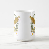 Si Vis Pacem, Para Bellum.. Eagle and lightning  Kaffeetasse (Mittel)