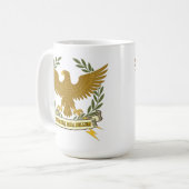 Si Vis Pacem, Para Bellum.. Eagle and lightning  Kaffeetasse (Vorderseite Links)