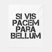 Si Vis Pacem Para Bellum Fleece Blanket (Vorderseite)