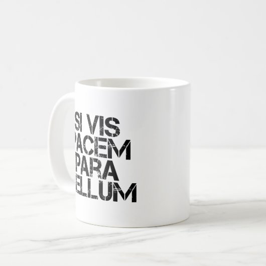 Si Vis Pacem Para Bellum Kaffeetasse (Vorderseite Links)