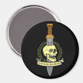 Si Vis Pacem, Para Bellum.. Skull Magnet (Vorderseite/Rückseite)