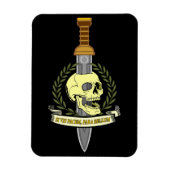 Si Vis Pacem, Para Bellum.. Skull Magnet (Vertikal)