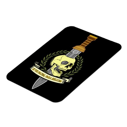 Si Vis Pacem, Para Bellum.. Skull Magnet (Linke Seite)