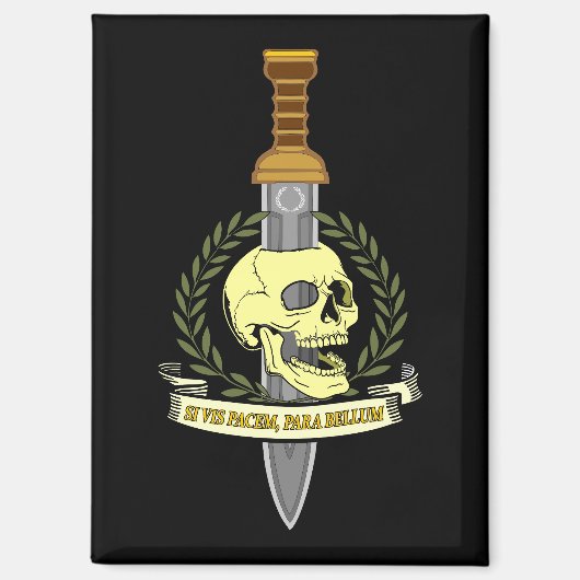 Si Vis Pacem, Para Bellum.. Skull Magnet (Vorderseite)