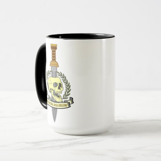 Si Vis Pacem, Para Bellum.. Skull Tasse (Vorderseite Links)