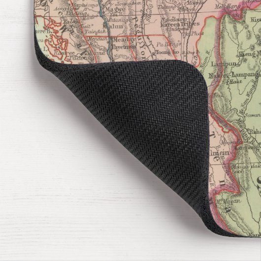 Siam, Birma und Anam Mousepad (Ecke)