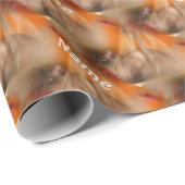 Siam Cat Animal Muster Personalisiert Geschenkpapier (Rolleneckpunkt)