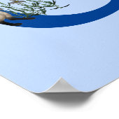 Siam Cat Butterfly Monogram Initial O Name Poster (Ecke)