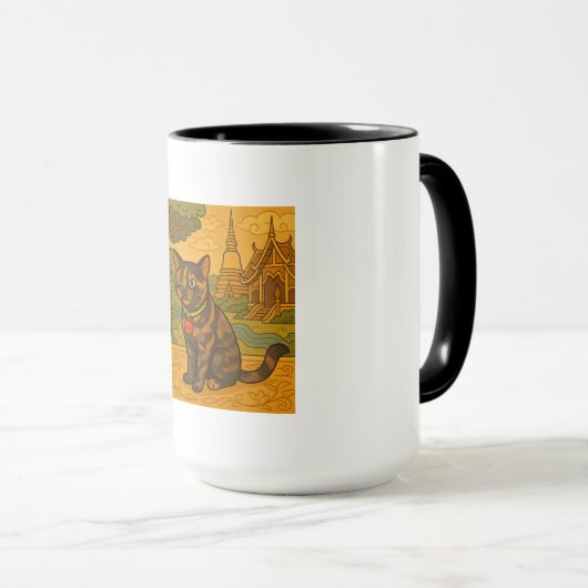 Siam Cat Coffee Tasse (VorderseiteRechts)