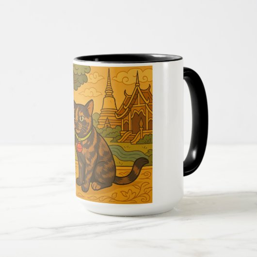 Siam Cat Coffee Tasse (VorderseiteRechts)