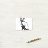 Siam Cat Feline Pet Sitzen Siam Kitty Post-it Klebezettel (Auf Schreibtisch)