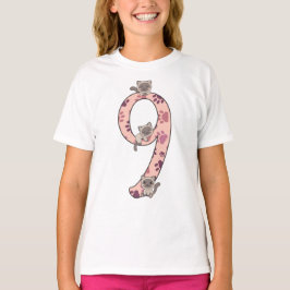 Siam Cat Ninth Birthday for Kids Cats T - Shirt