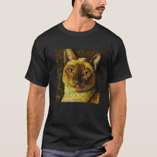Siam Cat Portrait Gustav Klimt Style Katzenbesitze T-Shirt