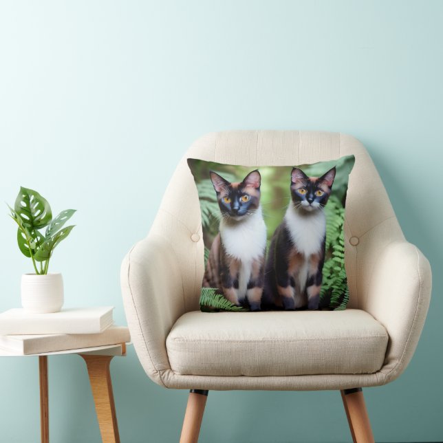 Siam Cat Twins, Cushion Kissen (Stuhl )