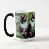 Siam Cat Twins, Magic Morph Tasse (Links)