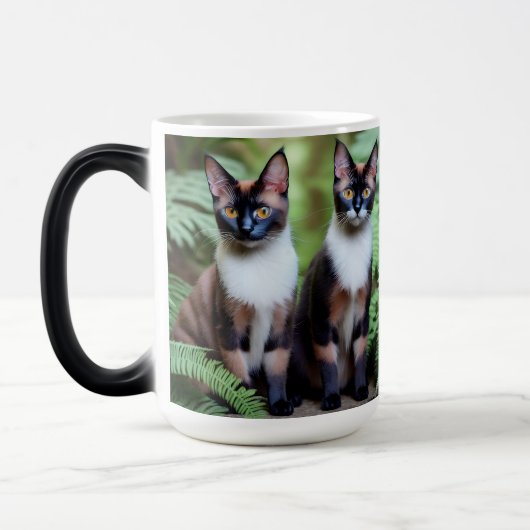 Siam Cat Twins, Magic Morph Tasse (Links)