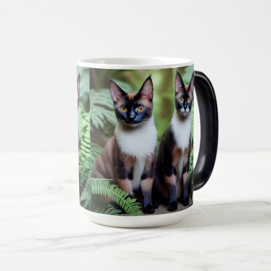 Siam Cat Twins, Magic Morph Tasse (VorderseiteRechts)